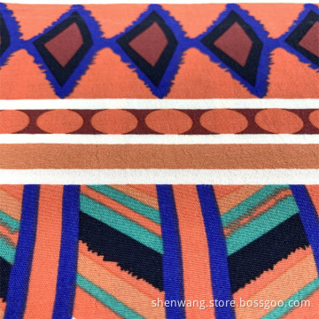 Colorful Rayon Vscose Print Woven Garment Fabrics